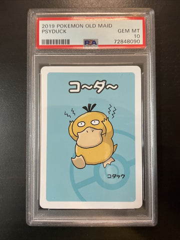 Psyduck - PSA 10 - Old Maid Babanuki  Promo Rare Pokemon Center Japanese Card