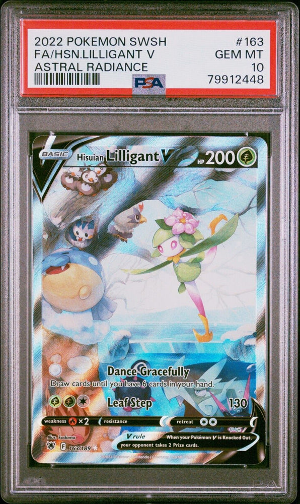 Hisuian Lilligant V Alt Art 163/189 PSA 10 Pokemon SWSH Astral Radiance