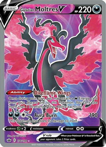 Galarian Moltres V - 176/198 - Full Art Ultra Rare NM-Mint Pokemon