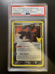 2021 Pokemon Celebrations Classic Coll #17 UMBREON Holo Gold Star PSA 10 GEM