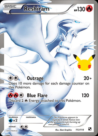 Reshiram (113/114) [Celebrations: 25th Anniversary - Classic Collection] Near M