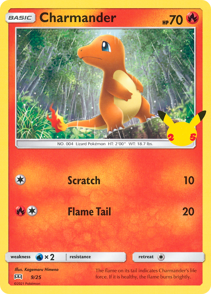 Charmander (9/25) [McDonald's 25th Anniversary] Near Mint